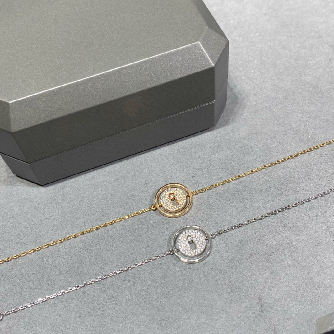 [Polaidi Jewelry]LUCKY MOVE DIAMOND PAVED BRACELET