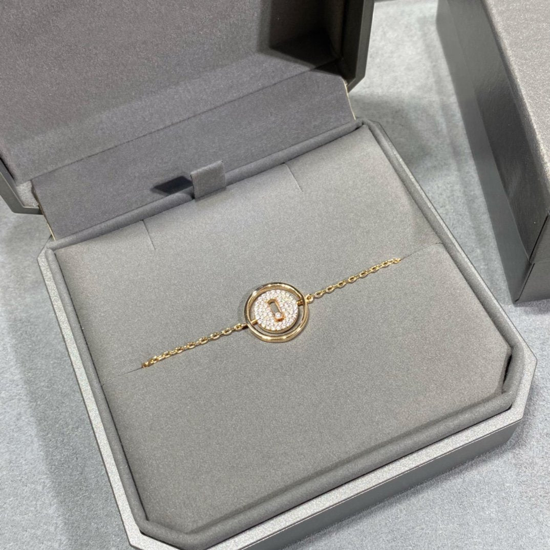 [Polaidi Jewelry]LUCKY MOVE DIAMOND PAVED BRACELET