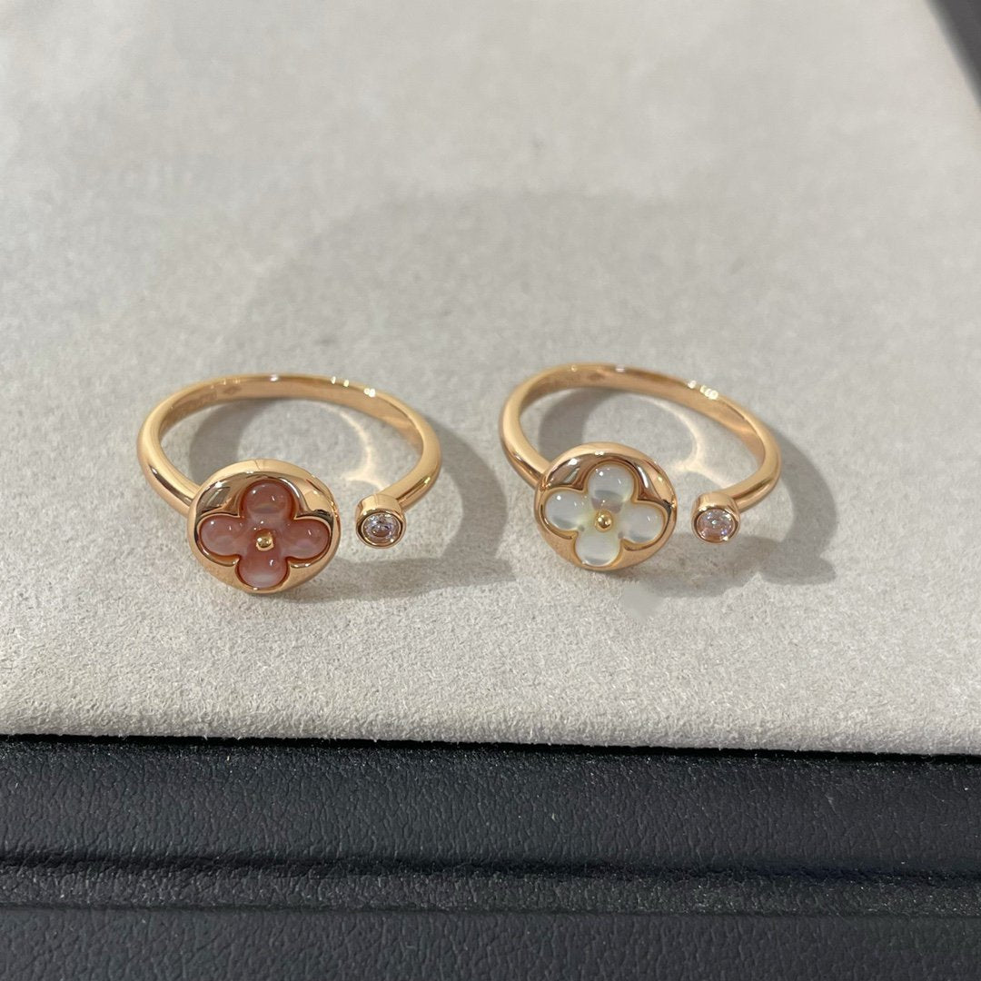 [Polaidi Jewelry]SUN 1 DIAMOND PINK MOP RING