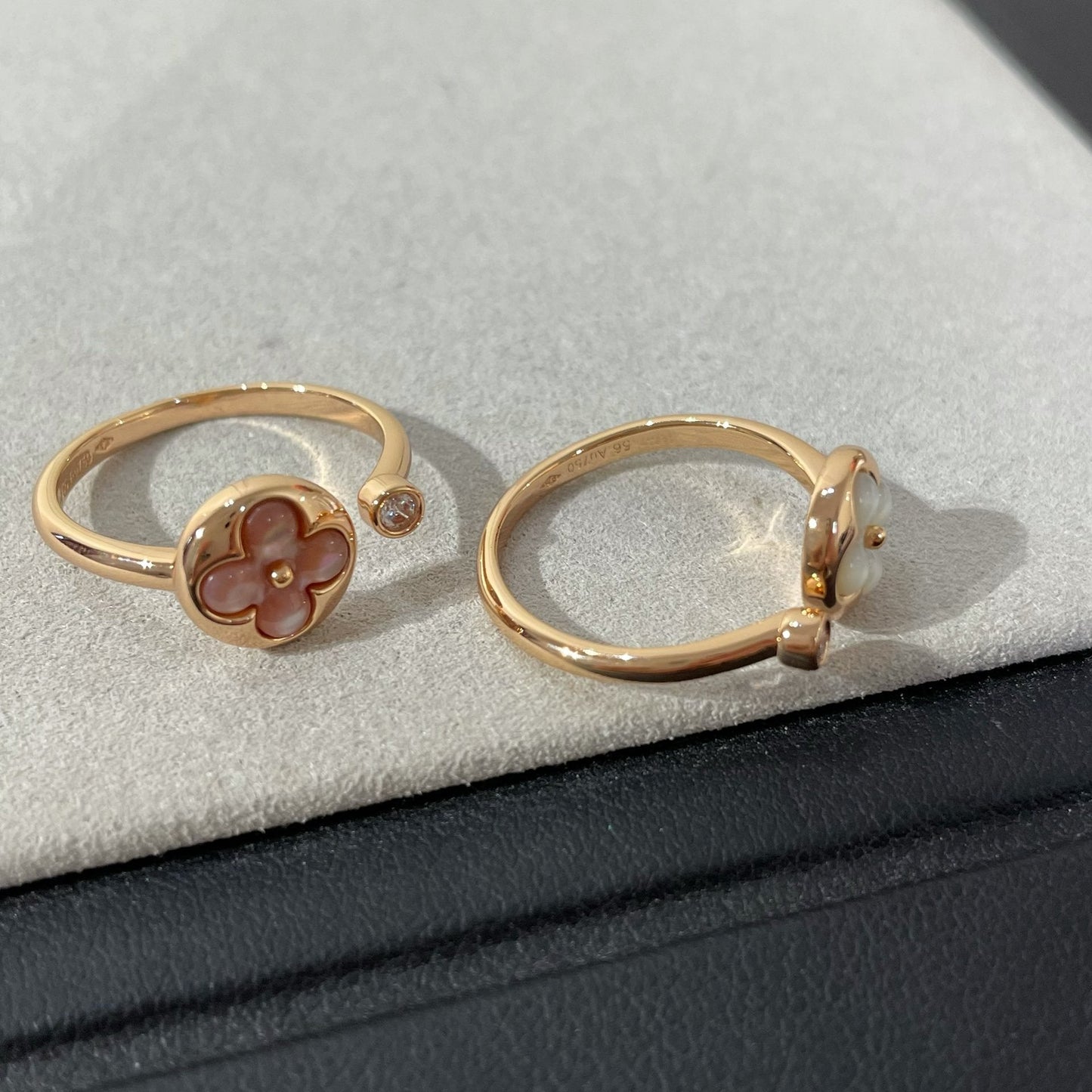 [Polaidi Jewelry]SUN 1 DIAMOND PINK MOP RING
