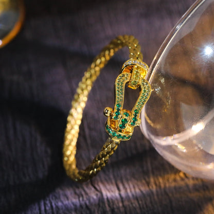 [Polaidi Jewelry]FORCE 10 GOLD GREEN DIAMOND PAVED