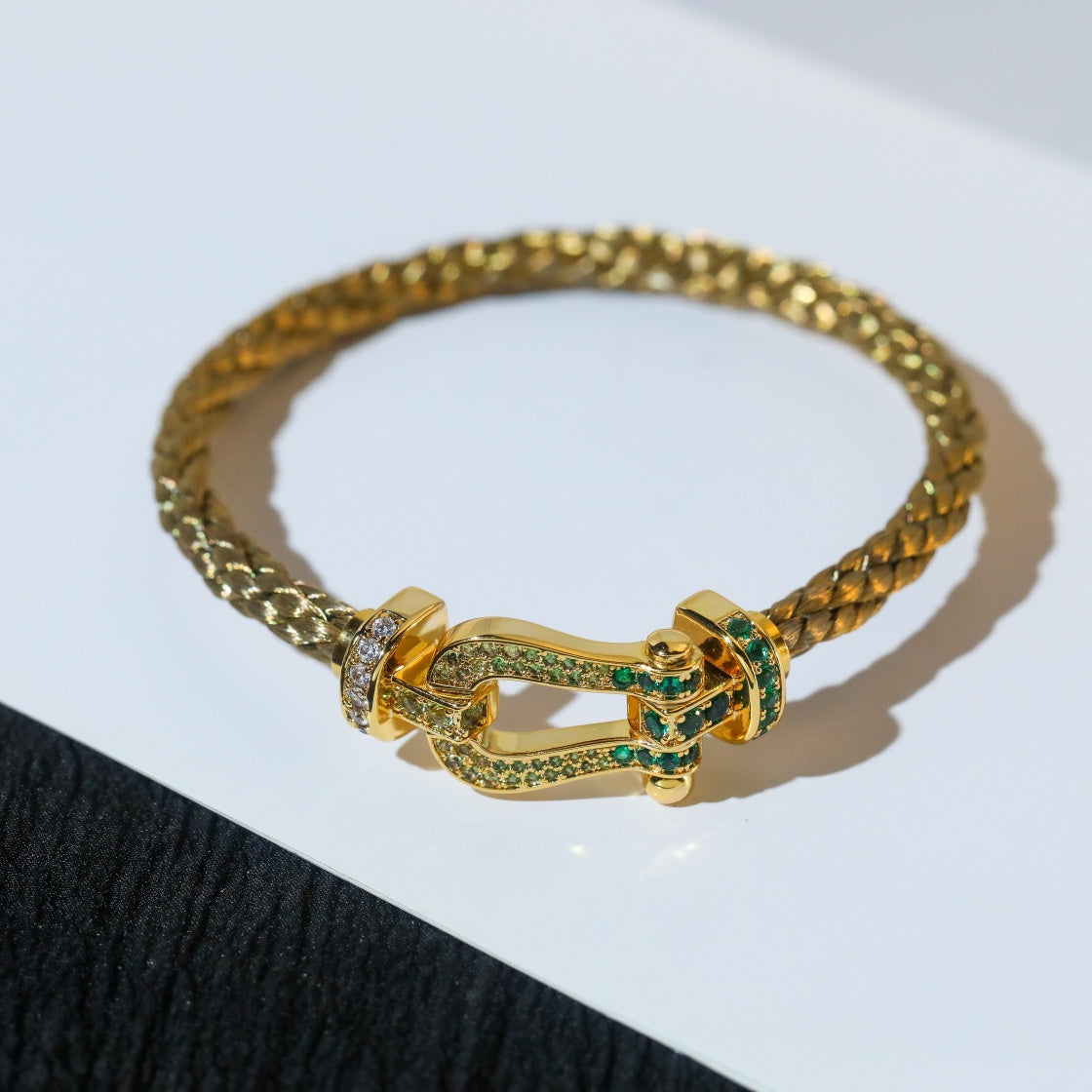 [Polaidi Jewelry]FORCE 10 GOLD GREEN DIAMOND PAVED