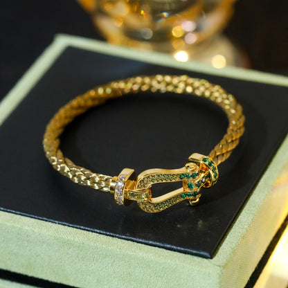 [：Polaidi Jewelry]FORCE 10 ゴールド グリーンダイヤモンドパヴェ
