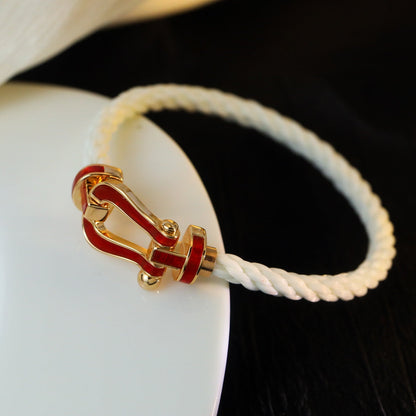 [Polaidi Jewelry]FORCE 10 WHITE TEXTILE DIAMOND PAVED