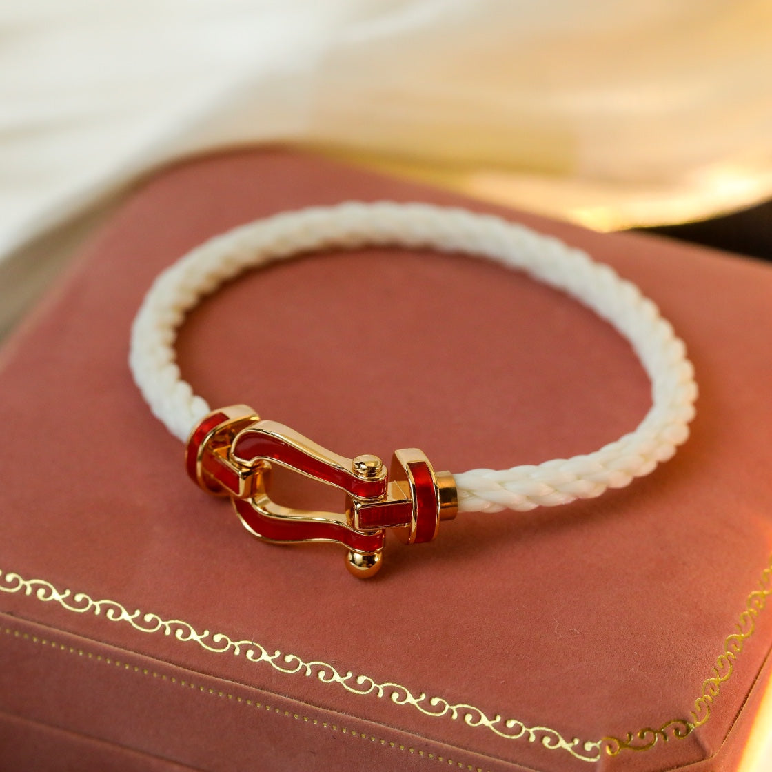[Polaidi Jewelry]FORCE 10 WHITE TEXTILE DIAMOND PAVED