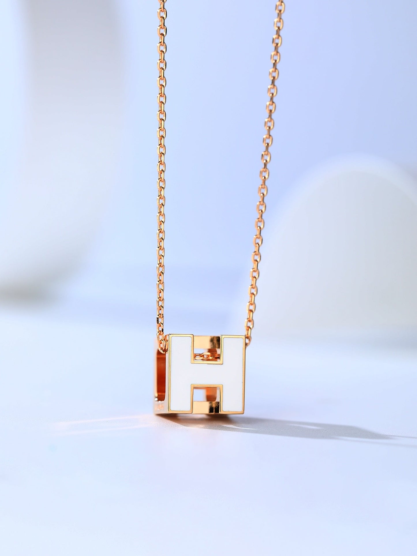 [：Polaidi Jewelry]H CAGE PINK GOLD NECKLACE