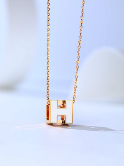 [：Polaidi Jewelry]H CAGE PINK GOLD NECKLACE