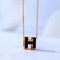 [Polaidi Jewelry ]H CAGE PINK GOLD NECKLACE