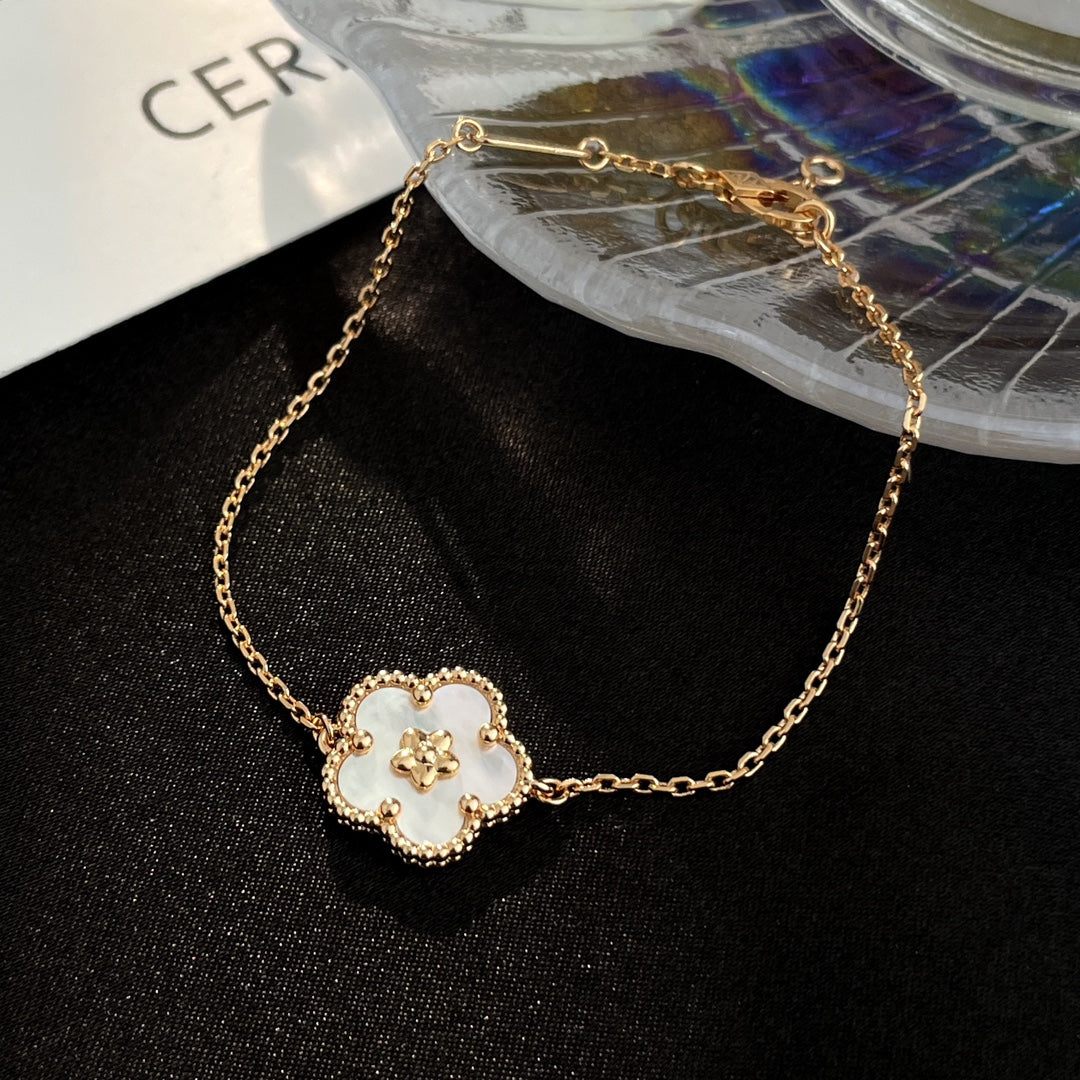 [：Polaidi Jewelry]LUCKY SPRING ROSE GOLD MOP BRACELET