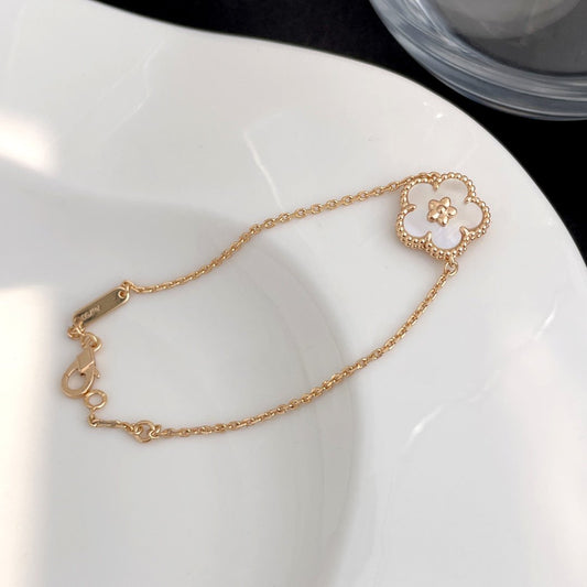 [：Polaidi Jewelry]LUCKY SPRING ROSE GOLD MOP BRACELET