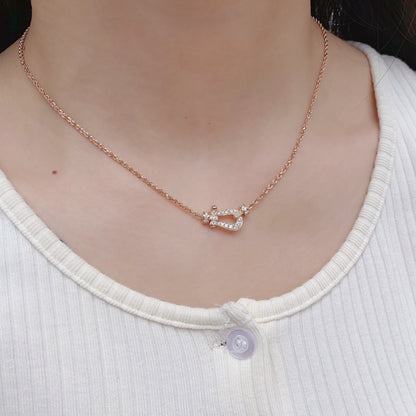 [：Polaidi Jewelry]フォース10 ピンクゴールド ダイヤモンド ネックレス