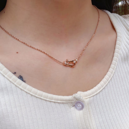[：Polaidi Jewelry]フォース10 ピンクゴールド ダイヤモンド ネックレス