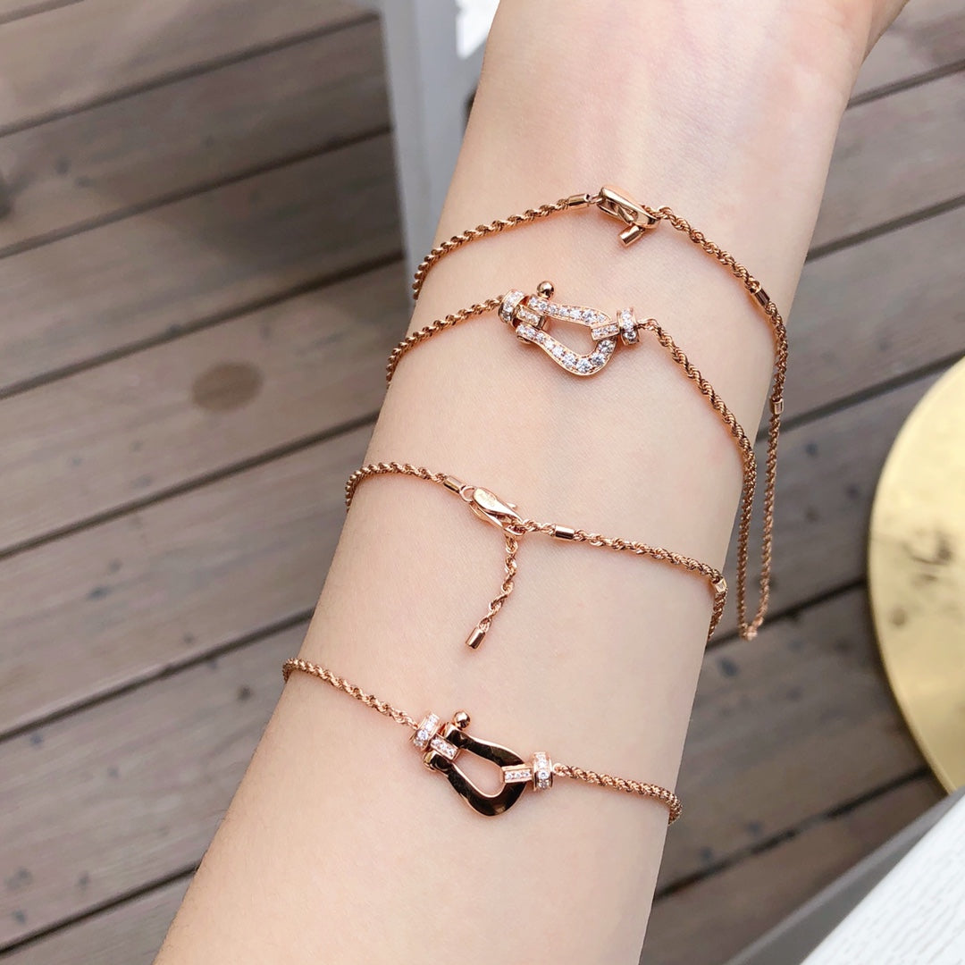 [：Polaidi Jewelry]フォース10 ピンクゴールド ダイヤモンド ネックレス