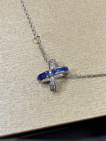 [：Polaidi Jewelry]LIENS DIAMOND SILVER NECKLACE