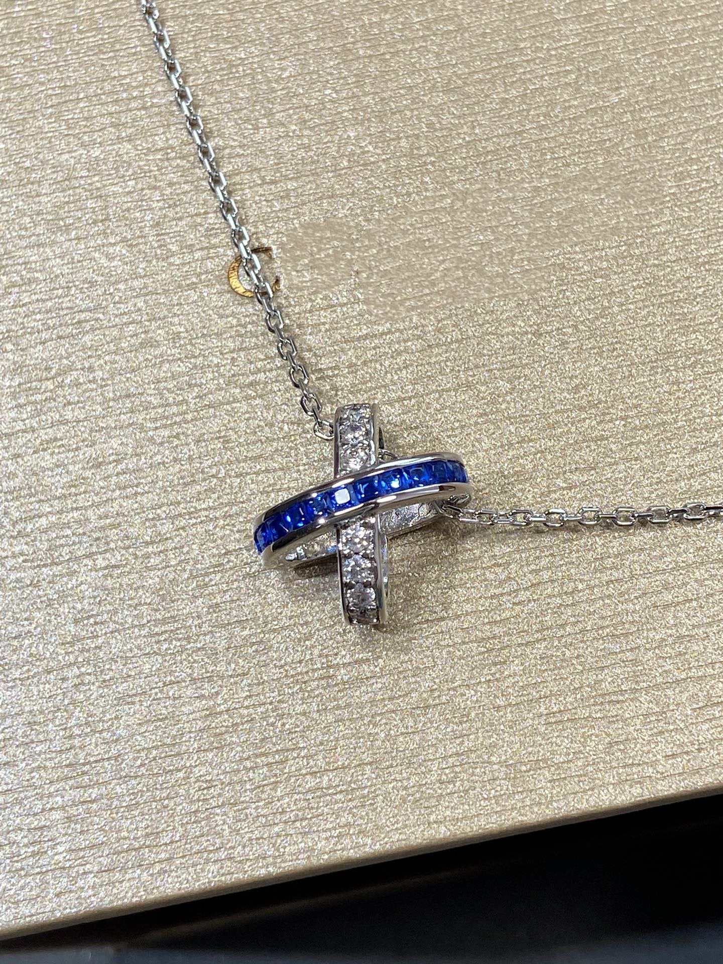 [Polaidi Jewelry]LIENS DIAMOND SILVER NECKLACE