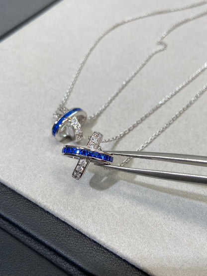 [Polaidi Jewelry]LIENS DIAMOND SILVER NECKLACE