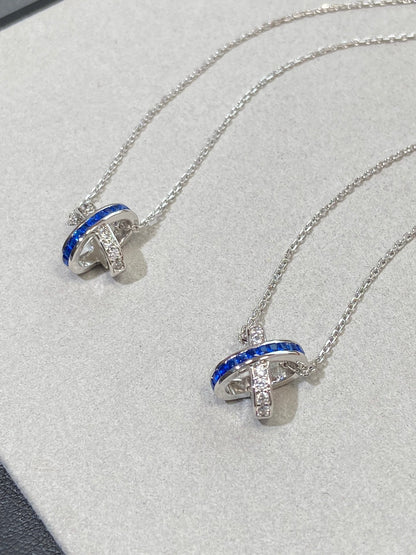 [：Polaidi Jewelry]LIENS DIAMOND SILVER NECKLACE