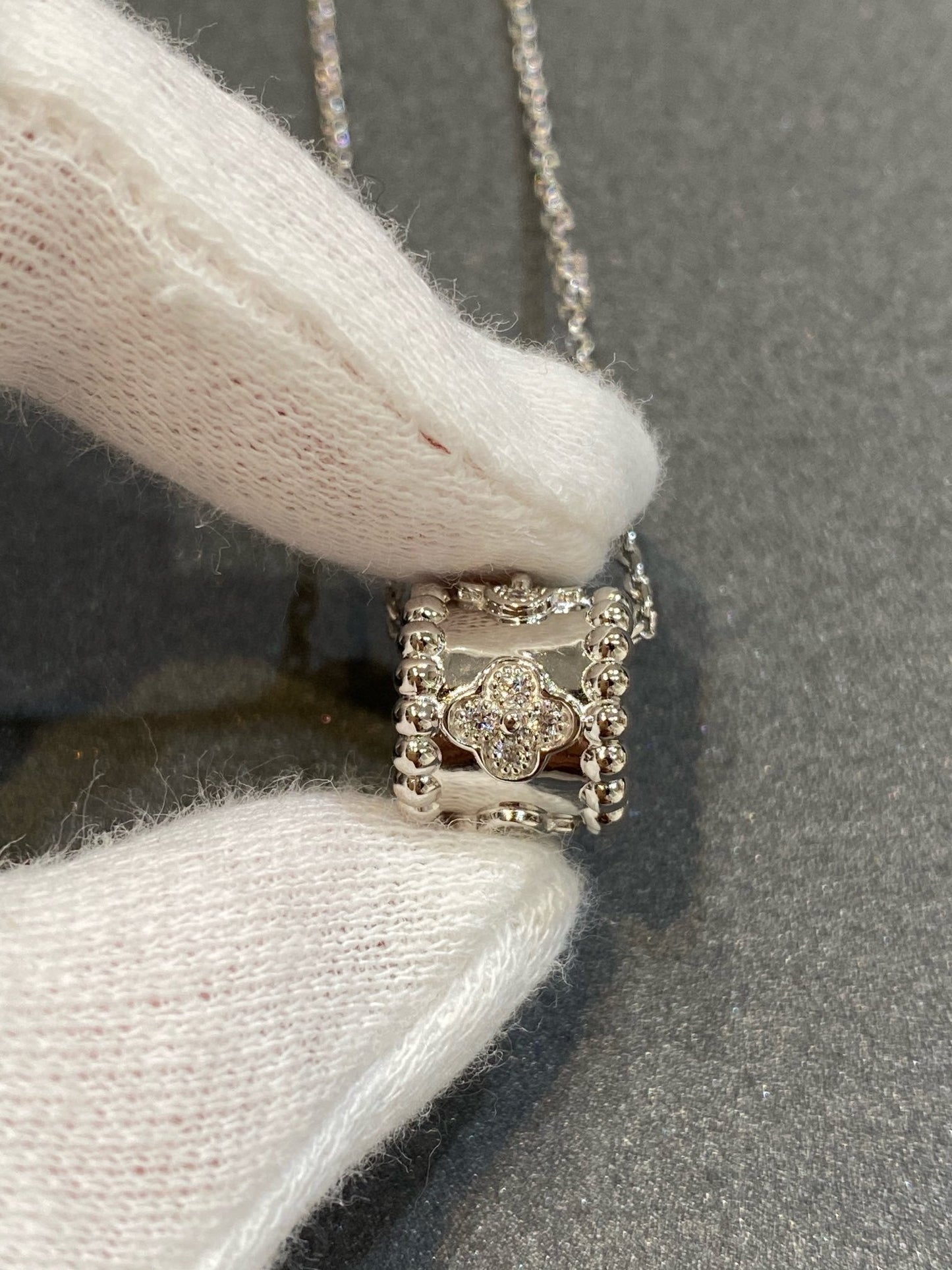 [Polaidi Jewelry]PERLEE PEDANT SIVLER DIAMOND NECKLACE