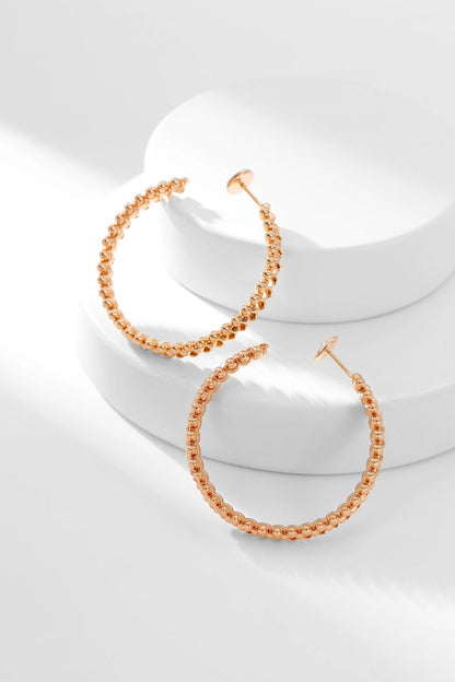 [：Polaidi Jewelry]CLASH HOOP EARRINGS