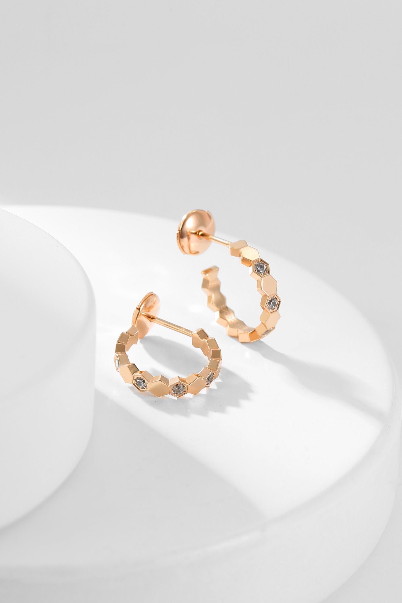 [：Polaidi Jewelry]BEE LOVE DIAMOND HOOP EARRINGS