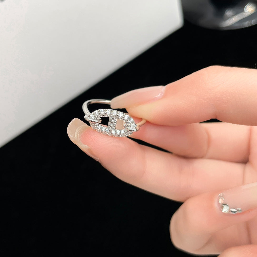 [Polaidi Jewelry]RONDE SMALL SILVER DIAMOND RING