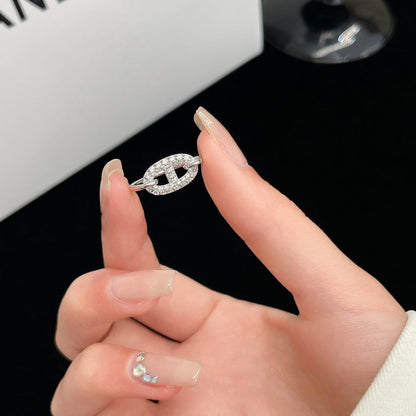[Polaidi Jewelry]RONDE SMALL SILVER DIAMOND RING