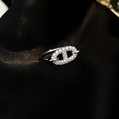 [Polaidi Jewelry]RONDE SMALL SILVER DIAMOND RING