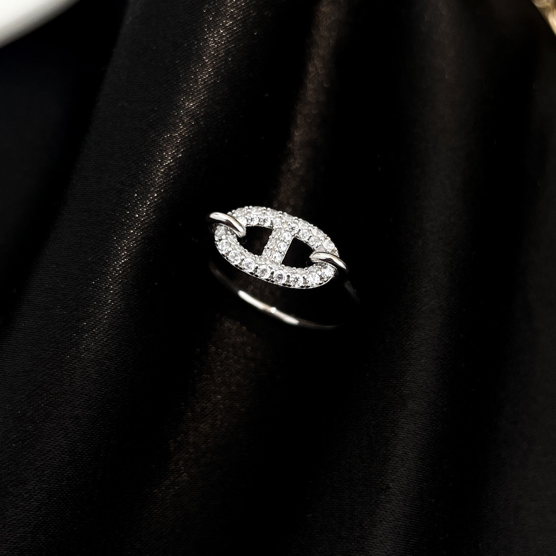 [：Polaidi Jewelry]RONDE SMALL SILVER DIAMOND RING