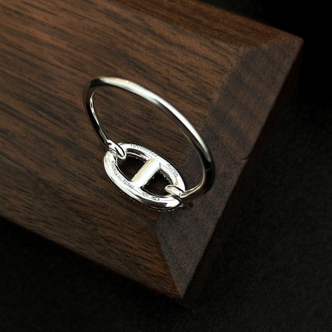 [Polaidi Jewelry]RONDE SMALL SILVER DIAMOND RING
