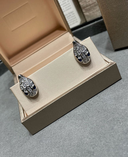 [Polaidi Jewelry]SERPENT DIAMOND STUD EARRINGS