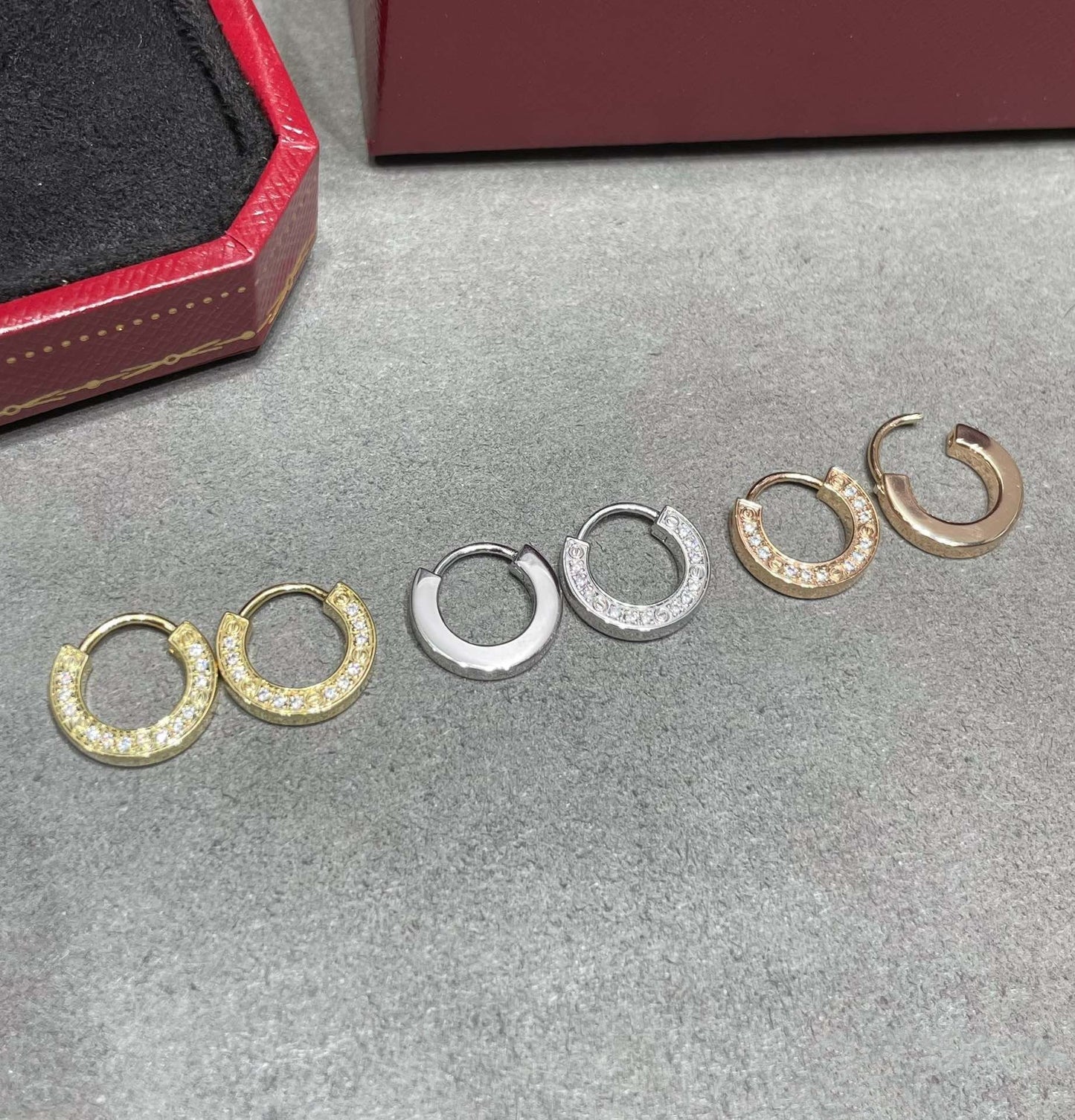 [：Polaidi Jewelry]LOVE DIAMOND EARRINGS