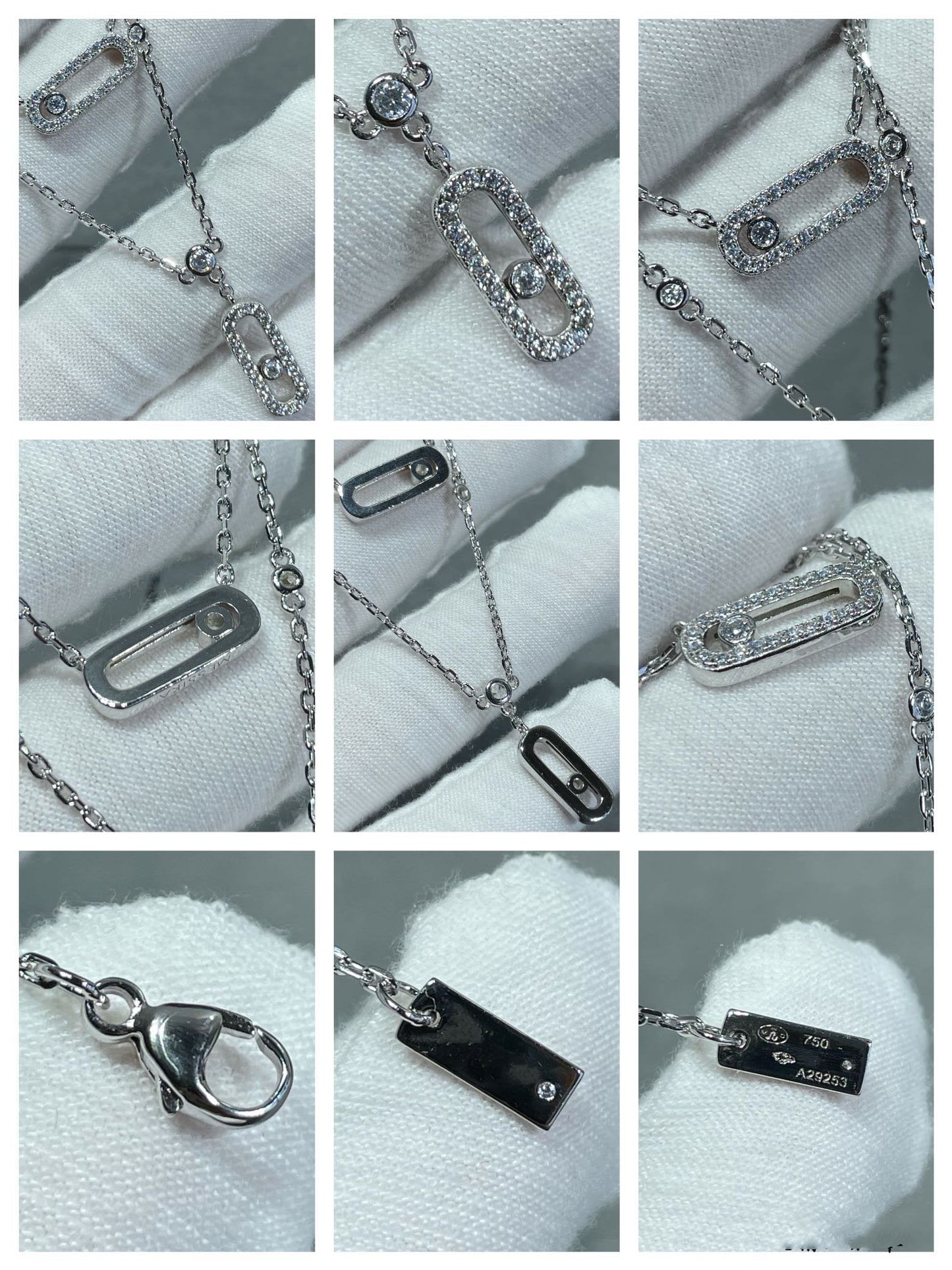 [Polaidi Jewelry]MOVE 2 ROW DIAMOND NECKLACE