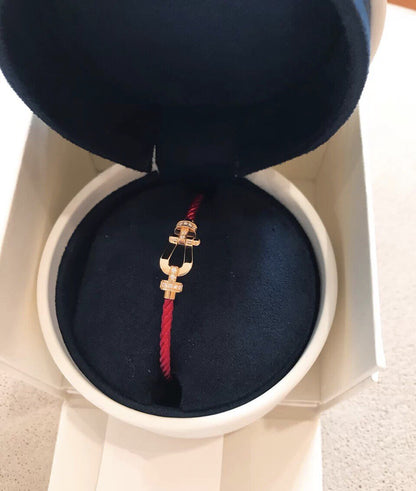 [：Polaidi Jewelry]FORCE 10 HALF DIAMOND PINK GOLD RED CORDERI LARGE AND MEDIUM MODEL