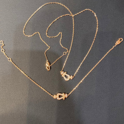 [：Polaidi Jewelry]フォース10 ダイヤモンド ピンクゴールド ネックレス ミニモデル