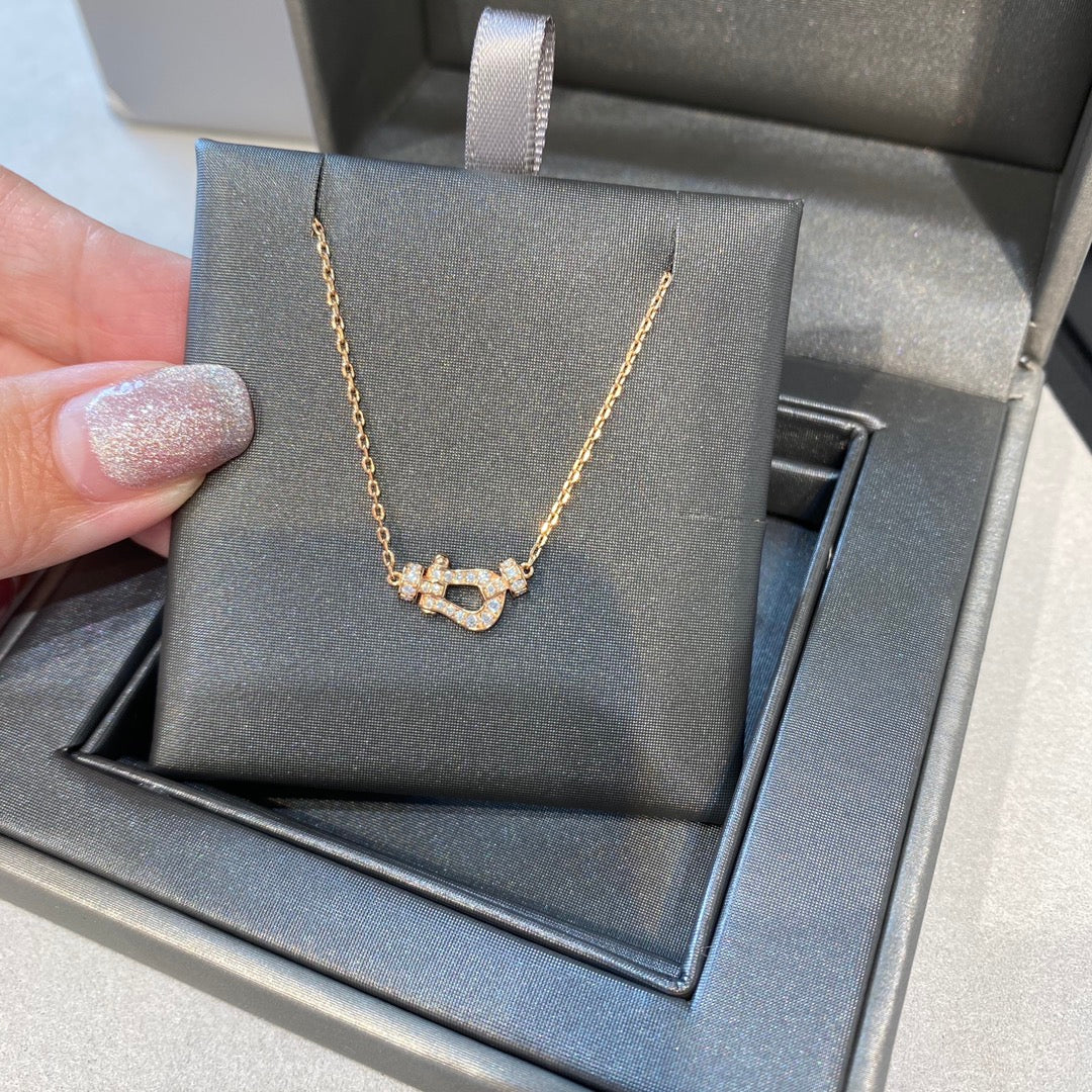 [：Polaidi Jewelry]フォース10 ダイヤモンド ピンクゴールド ネックレス ミニモデル
