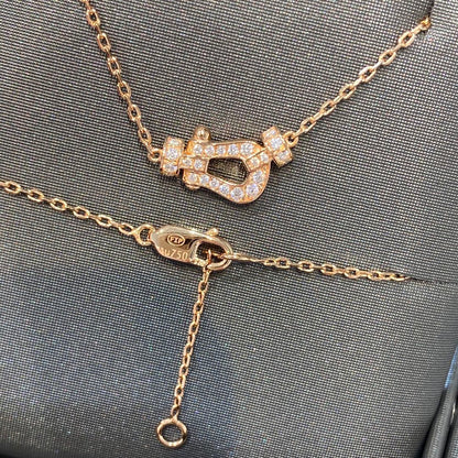[：Polaidi Jewelry]フォース10 ダイヤモンド ピンクゴールド ネックレス ミニモデル