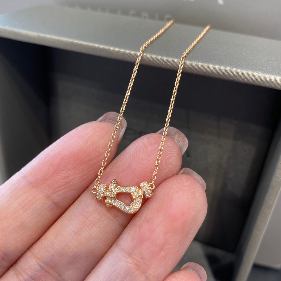 [：Polaidi Jewelry]フォース10 ダイヤモンド ピンクゴールド ネックレス ミニモデル