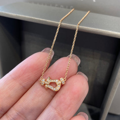 [：Polaidi Jewelry]フォース10 ダイヤモンド ピンクゴールド ネックレス ミニモデル