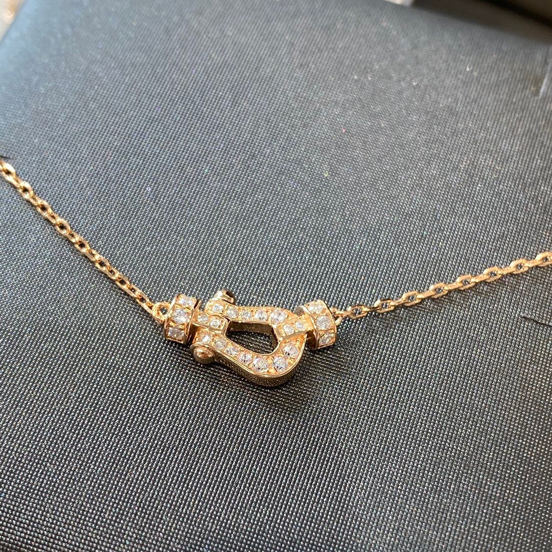 [Polaidi Jewelry]FORCE 10 DIAMOND PINK GOLD NECKLACE MINI MODEL