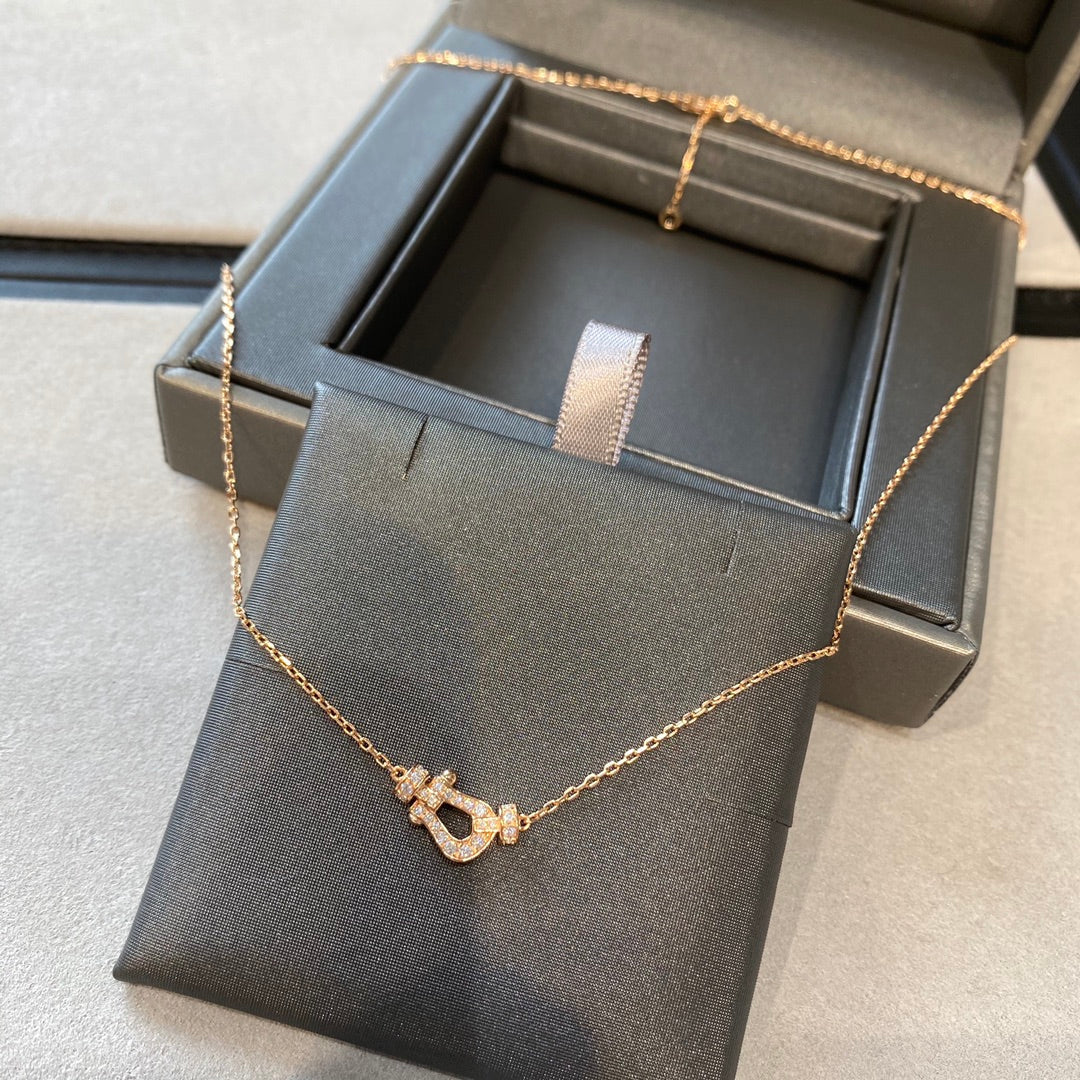 [：Polaidi Jewelry]フォース10 ダイヤモンド ピンクゴールド ネックレス ミニモデル