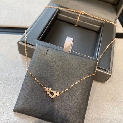 [Polaidi Jewelry]FORCE 10 DIAMOND PINK GOLD NECKLACE MINI MODEL
