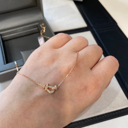 [：Polaidi Jewelry]フォース10 ダイヤモンド ピンクゴールド ネックレス ミニモデル