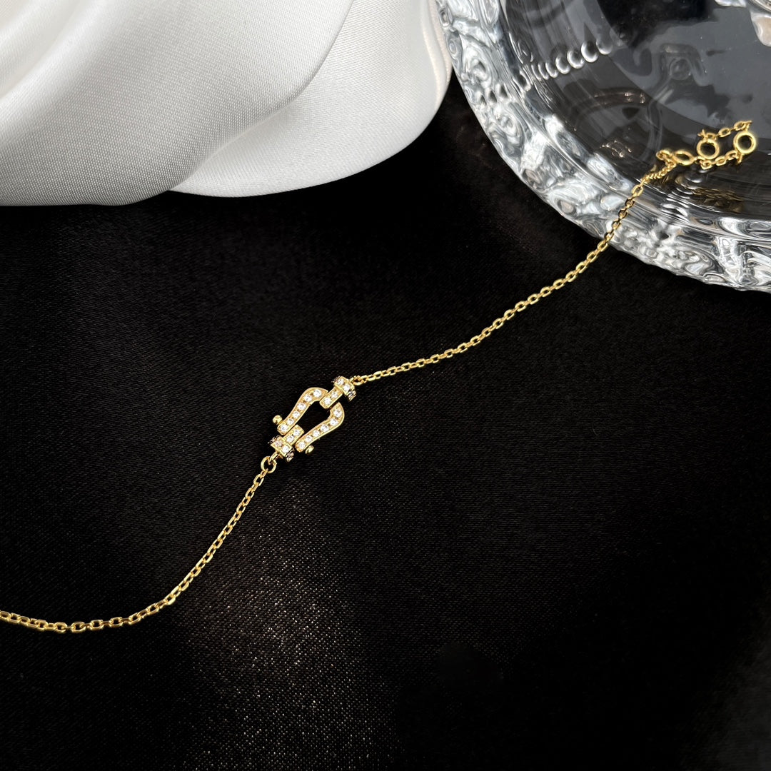 [：Polaidi Jewelry]FORCE 10 FULL DIAMOND BUCKLE CHAIN LINK MINI MODEL