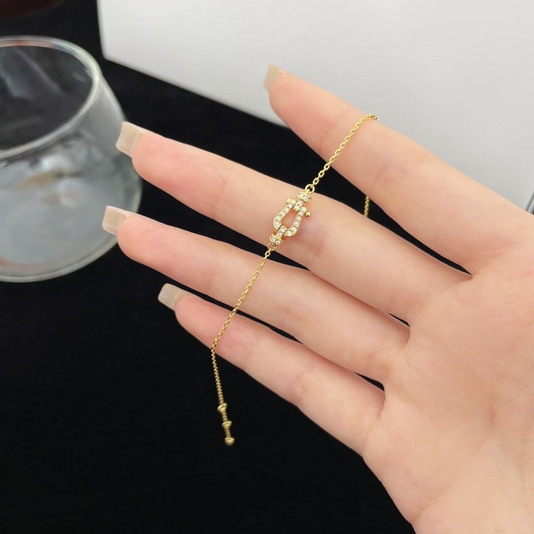 [：Polaidi Jewelry]FORCE 10 FULL DIAMOND BUCKLE CHAIN LINK MINI MODEL