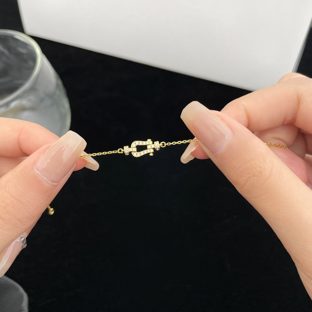 [：Polaidi Jewelry]FORCE 10 FULL DIAMOND BUCKLE CHAIN LINK MINI MODEL