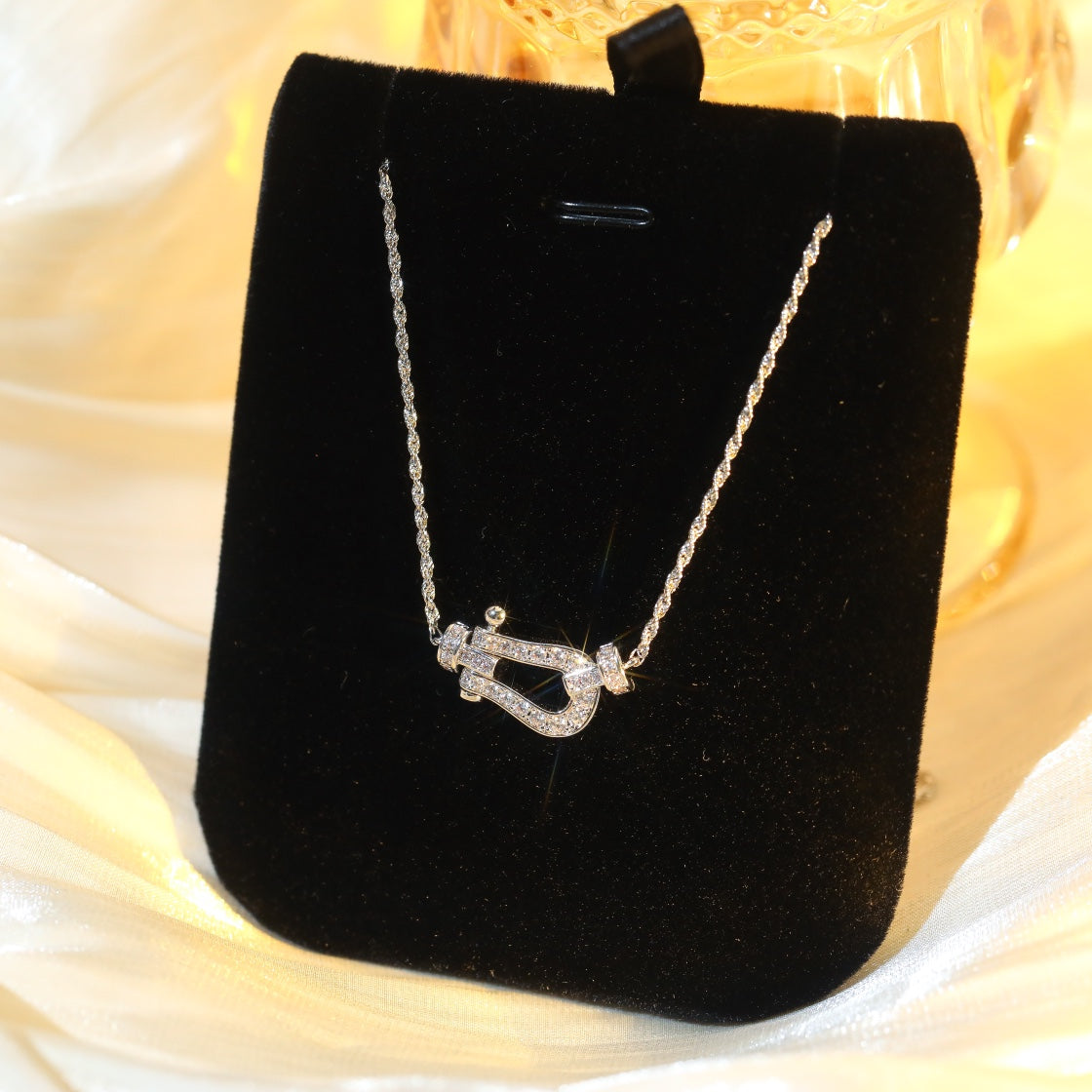 [Polaidi Jewelry]FORCE 10 DIAMOND SILVER NECKLACE MINI MODEL