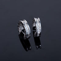 [Polaidi Jewelry ]ZERO 1 MINI SILVER DIAMOND EARRINGS