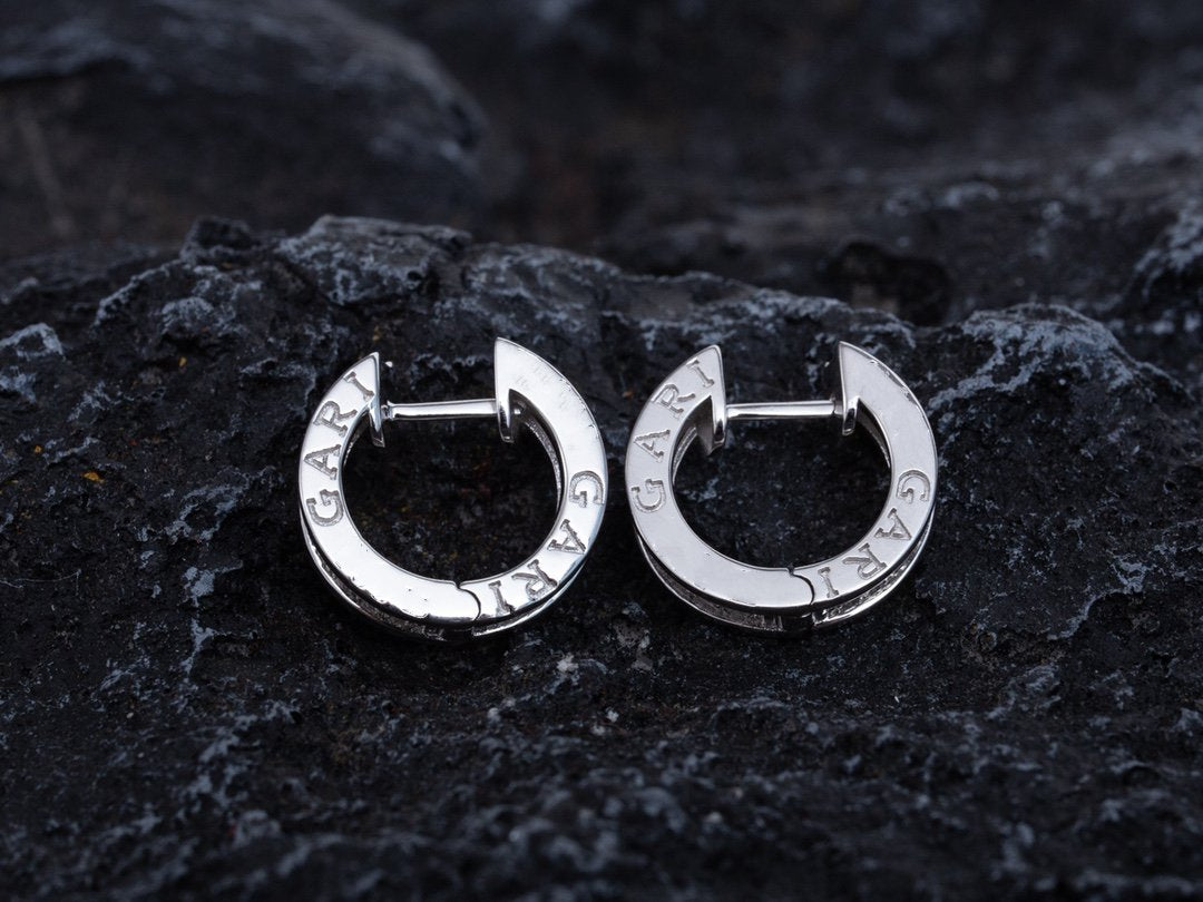 [Polaidi Jewelry]ZERO 1 MINI SILVER DIAMOND EARRINGS