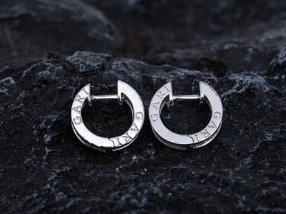 [Polaidi Jewelry]ZERO 1 MINI SILVER DIAMOND EARRINGS