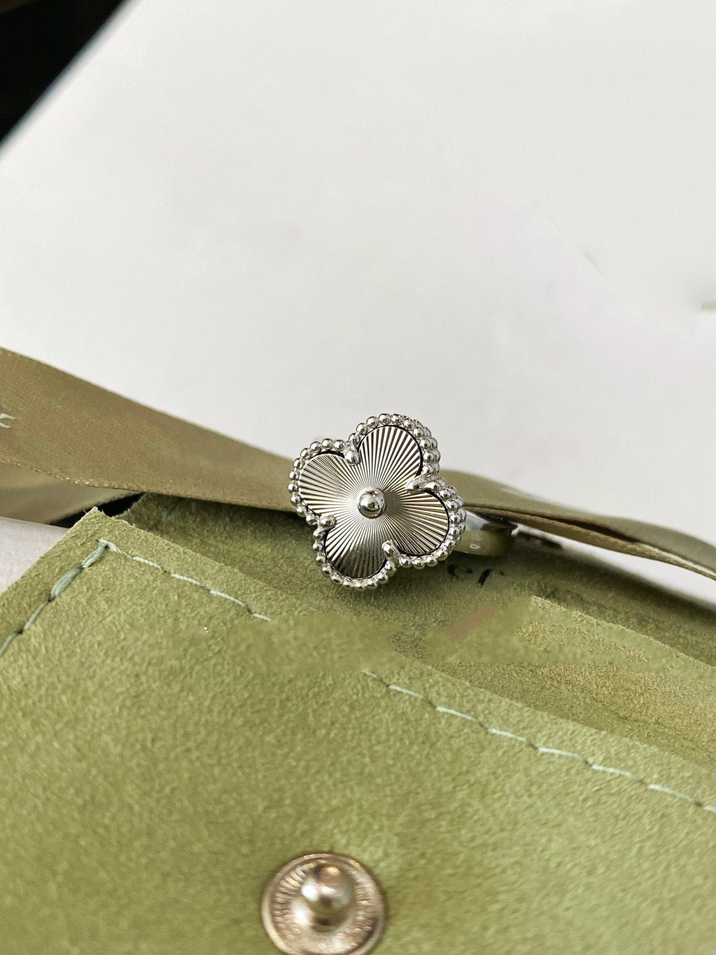 [：Polaidi Jewelry]CLOVER SILVER RING